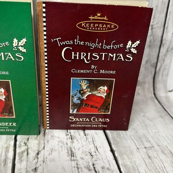 Hallmark Keepsake Ornament Twas the Night Before Christmas set of 3 - Picture 4 of 9